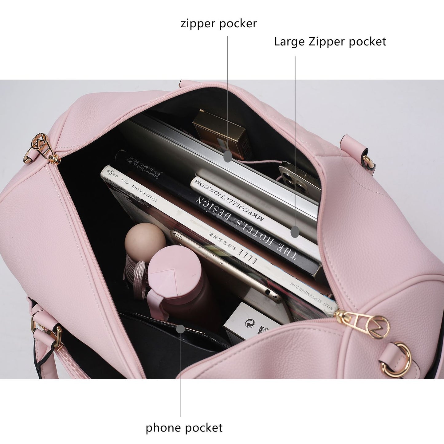 MKF Collection Allegra Vegan Leather Women Duffle by Mia k