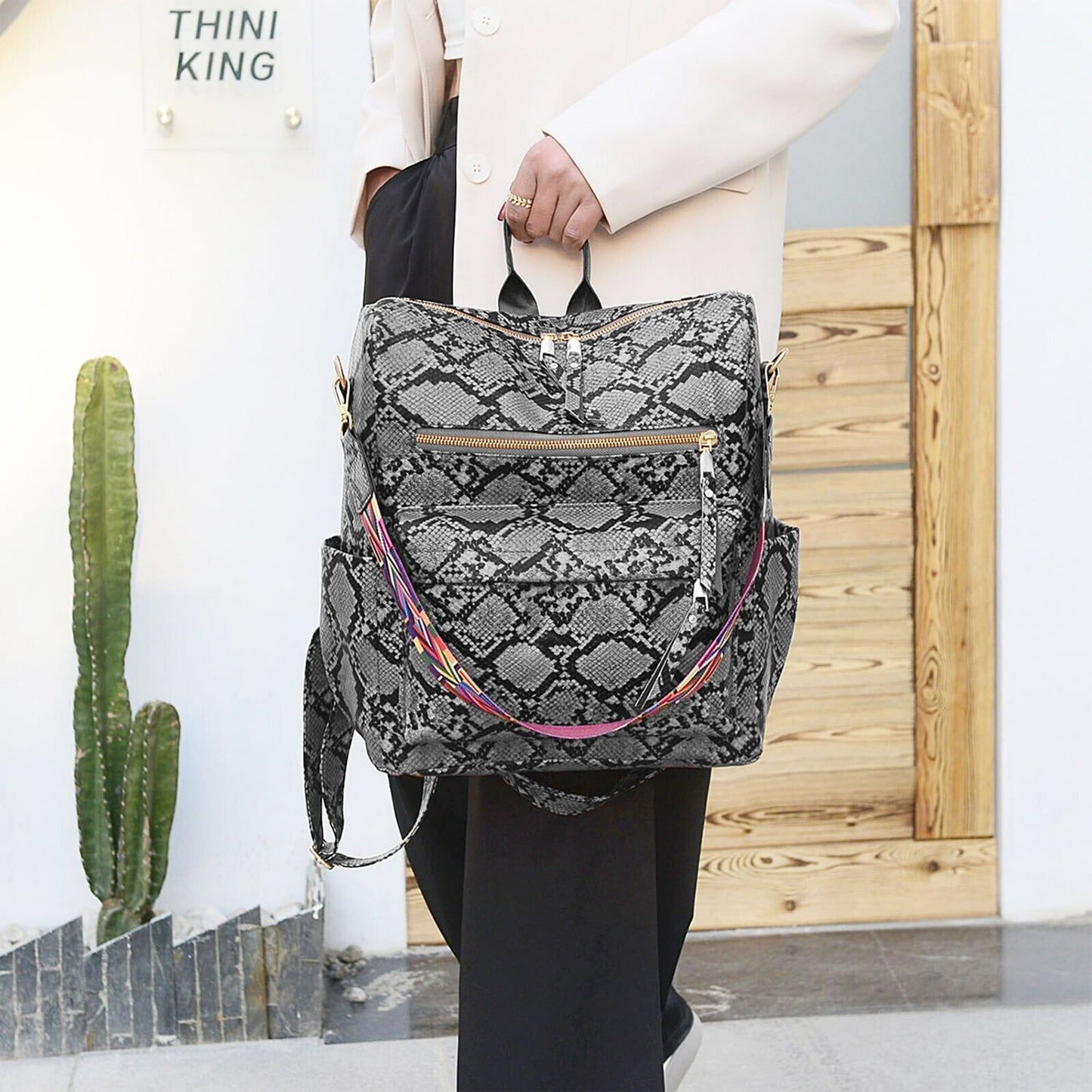 Backpack Purse for Women Fashion Designer Travel Backpack Leather Convertible Shoulder Bags Casual Daypack