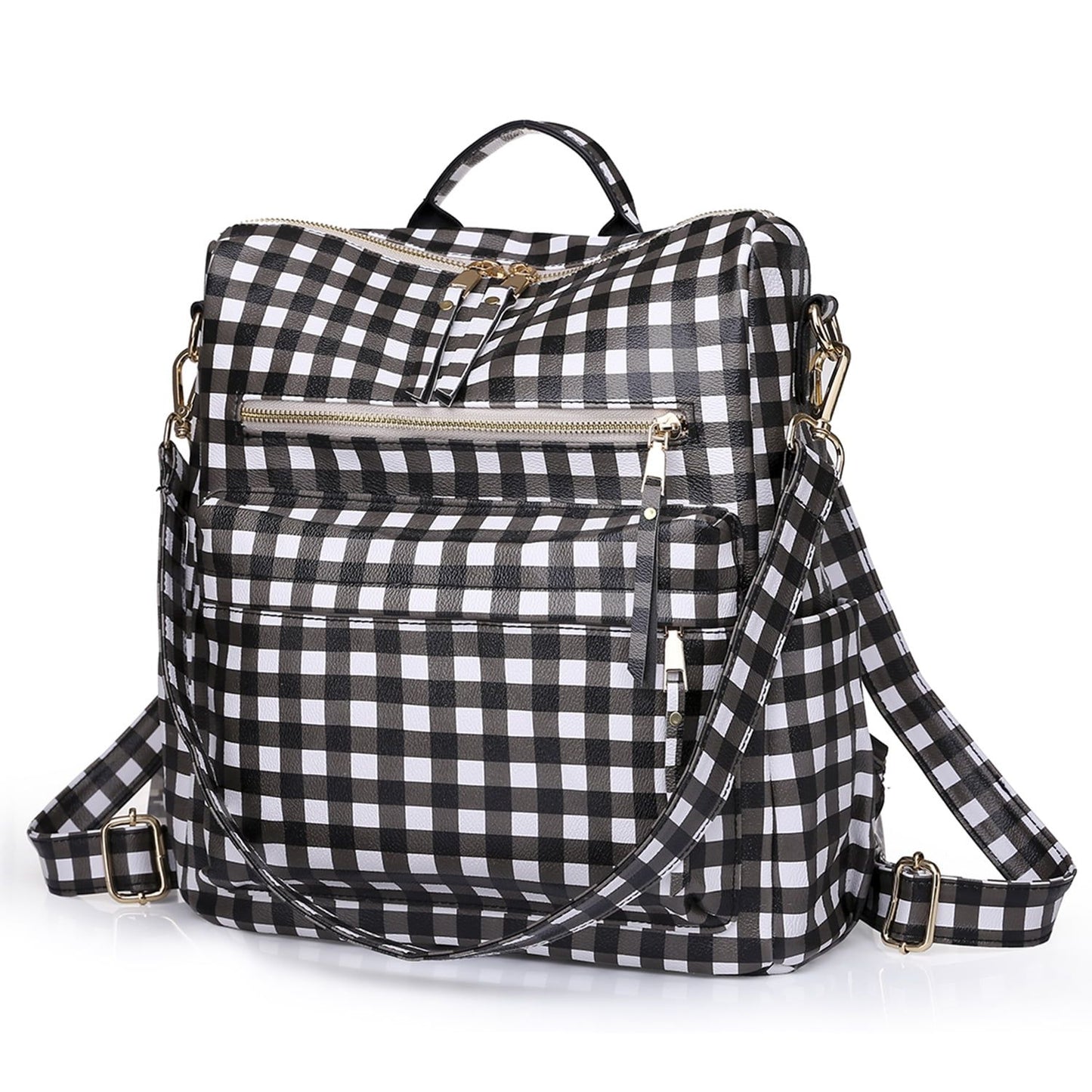 Women's Leather Fashion Design Backpack Purse Casual Convertible Daypacks Satchel Handbags Multipurpose Travel Bag