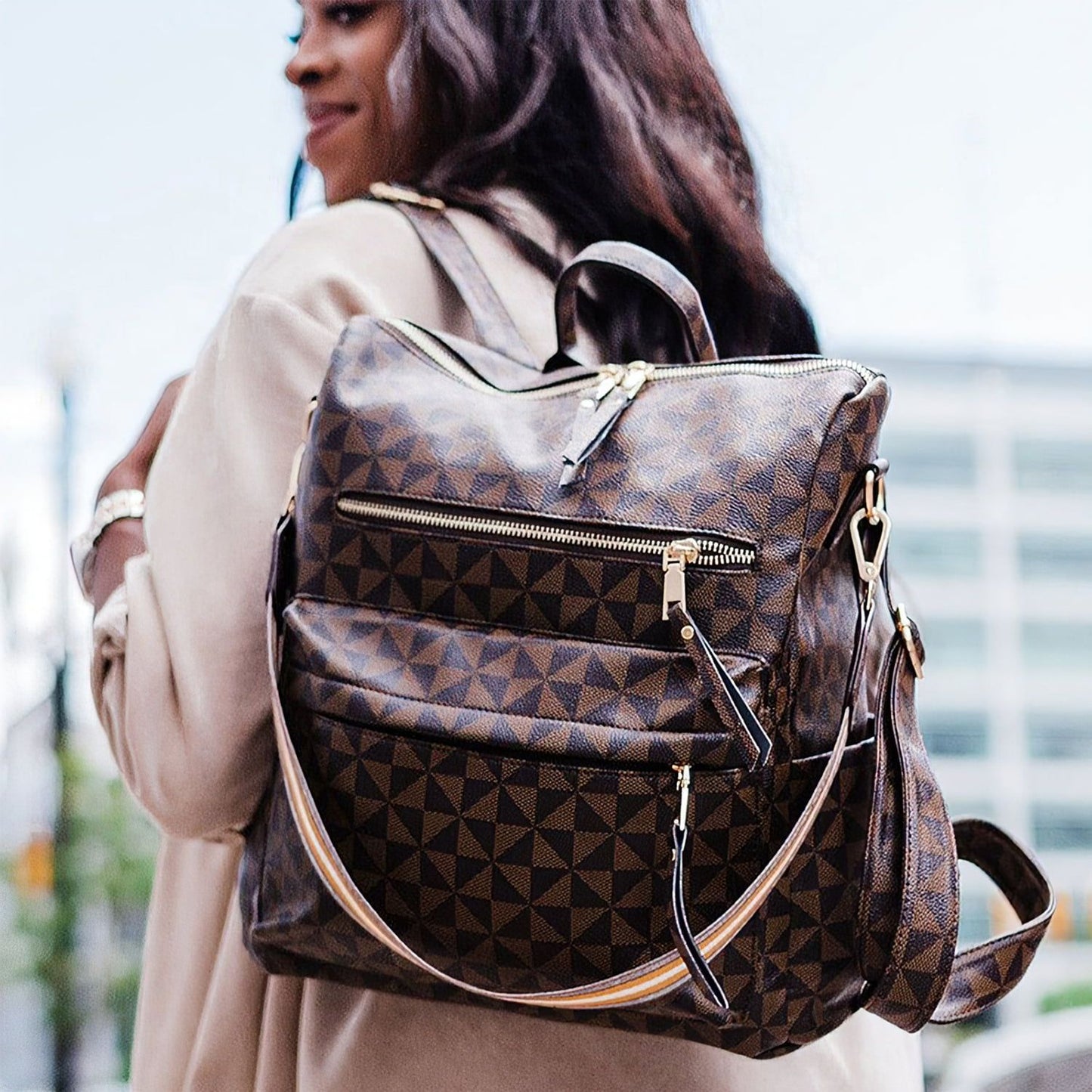 Backpack Purse for Women Fashion Designer Travel Large Ladies handbags