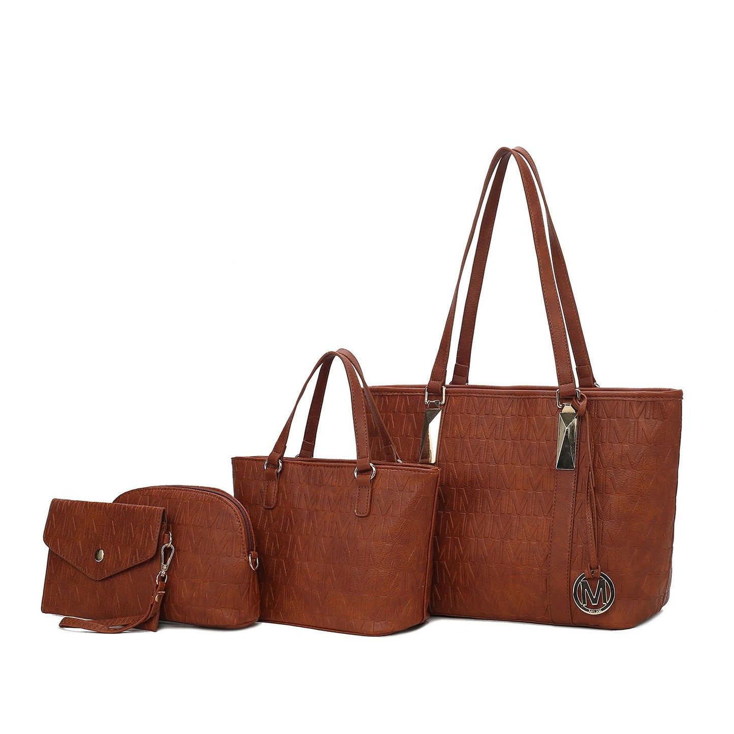 MKF Collection Arya Signature Women Tote Bag, Mini Tote Bag, Pouch and Wristlet Wallet by Mia K