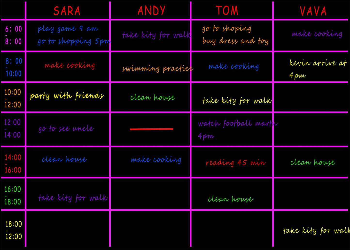 Mock Chalk - Magnetic Dry Erase Board
