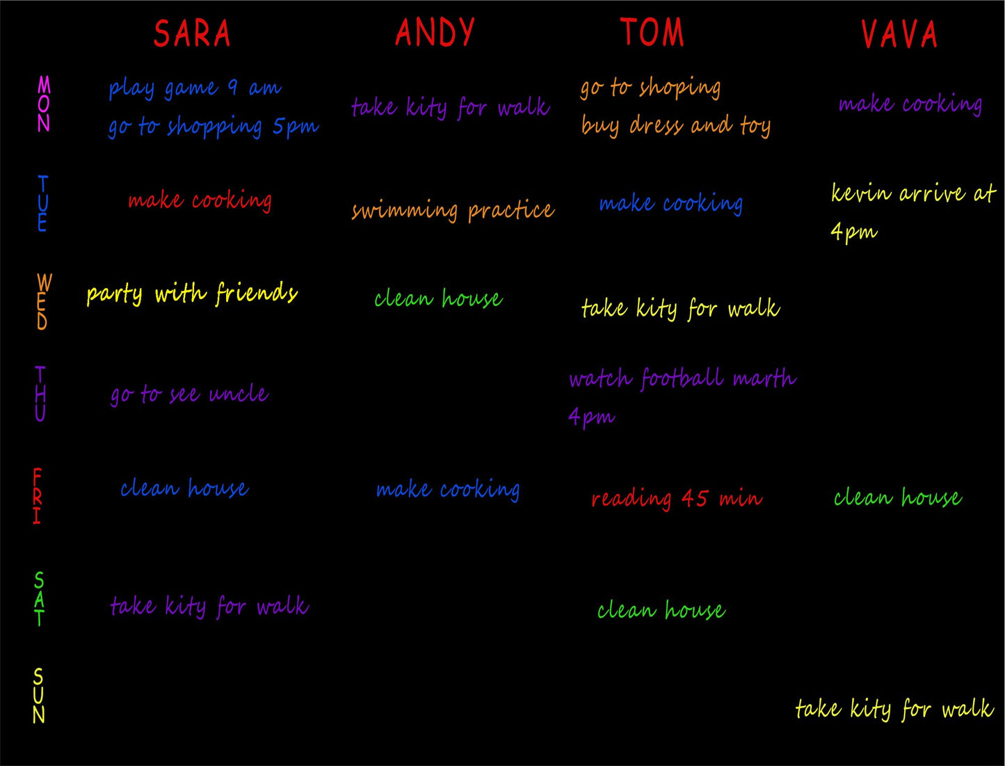 Mock Chalk - Magnetic Dry Erase Board