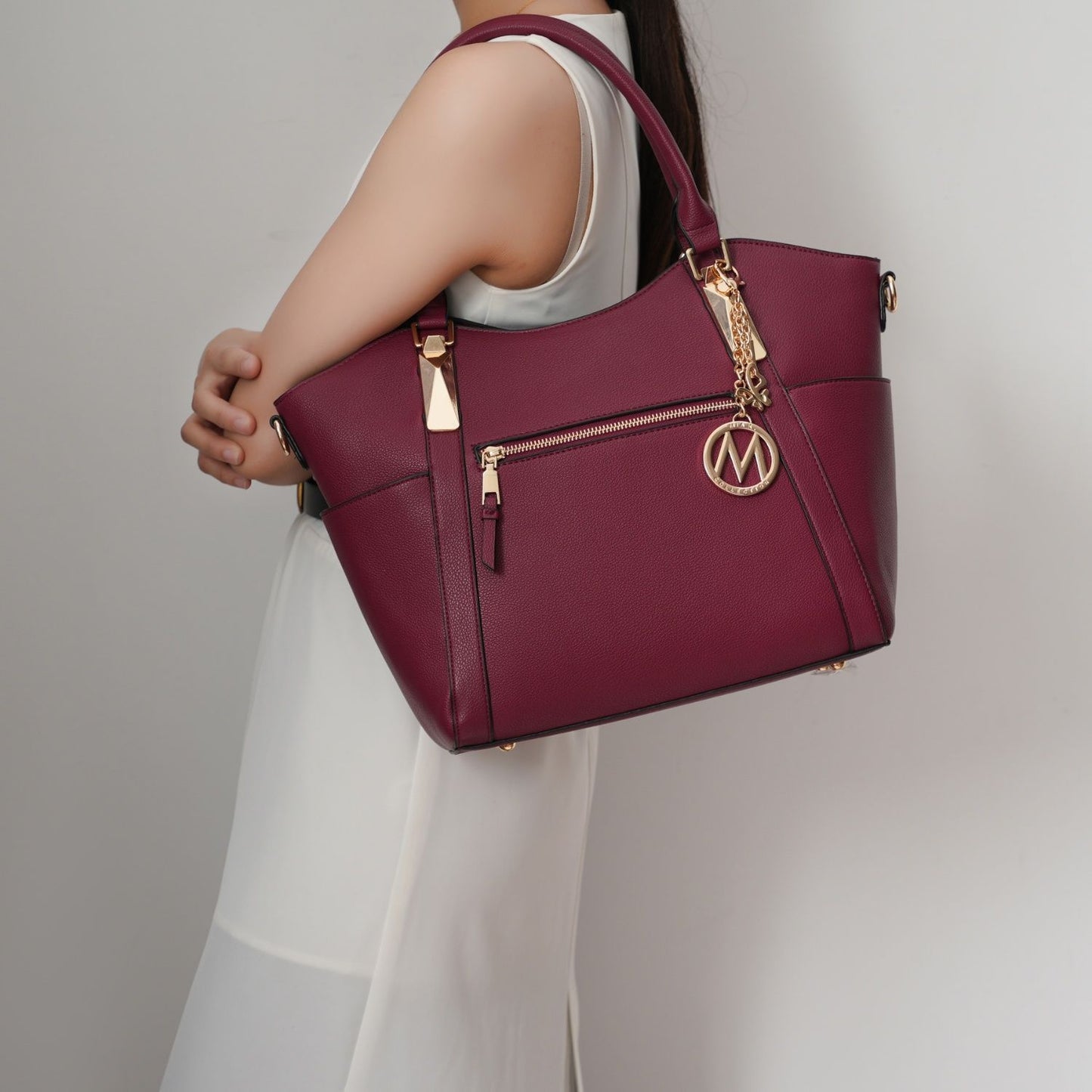 MKF Collection Janise Solid Tote Handbag Women by Mia K