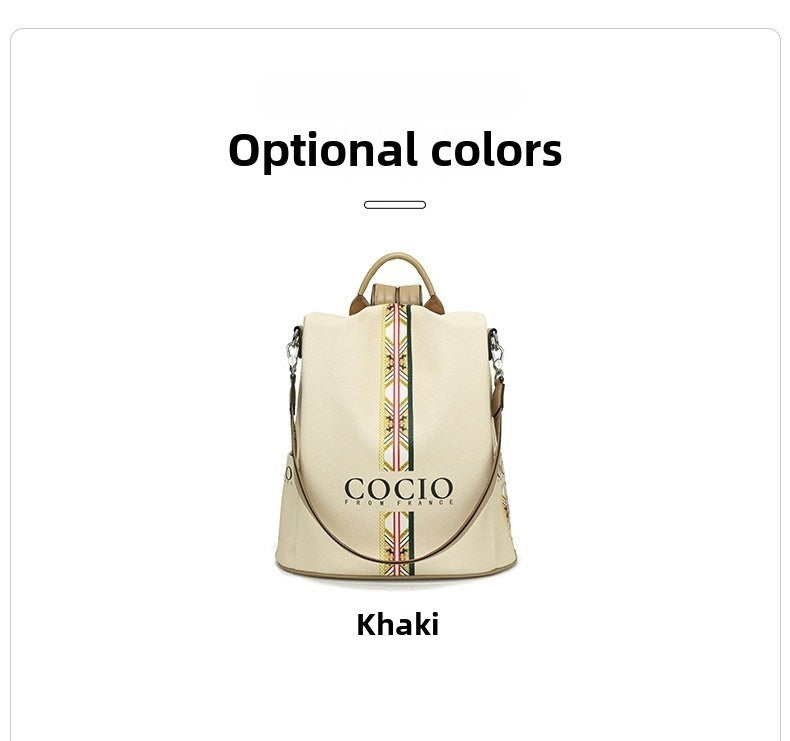 New Colorful Beige Shoulder Bag Simple Hundred models Women's Travel Backpack Cross-border Hot models Women's Bags