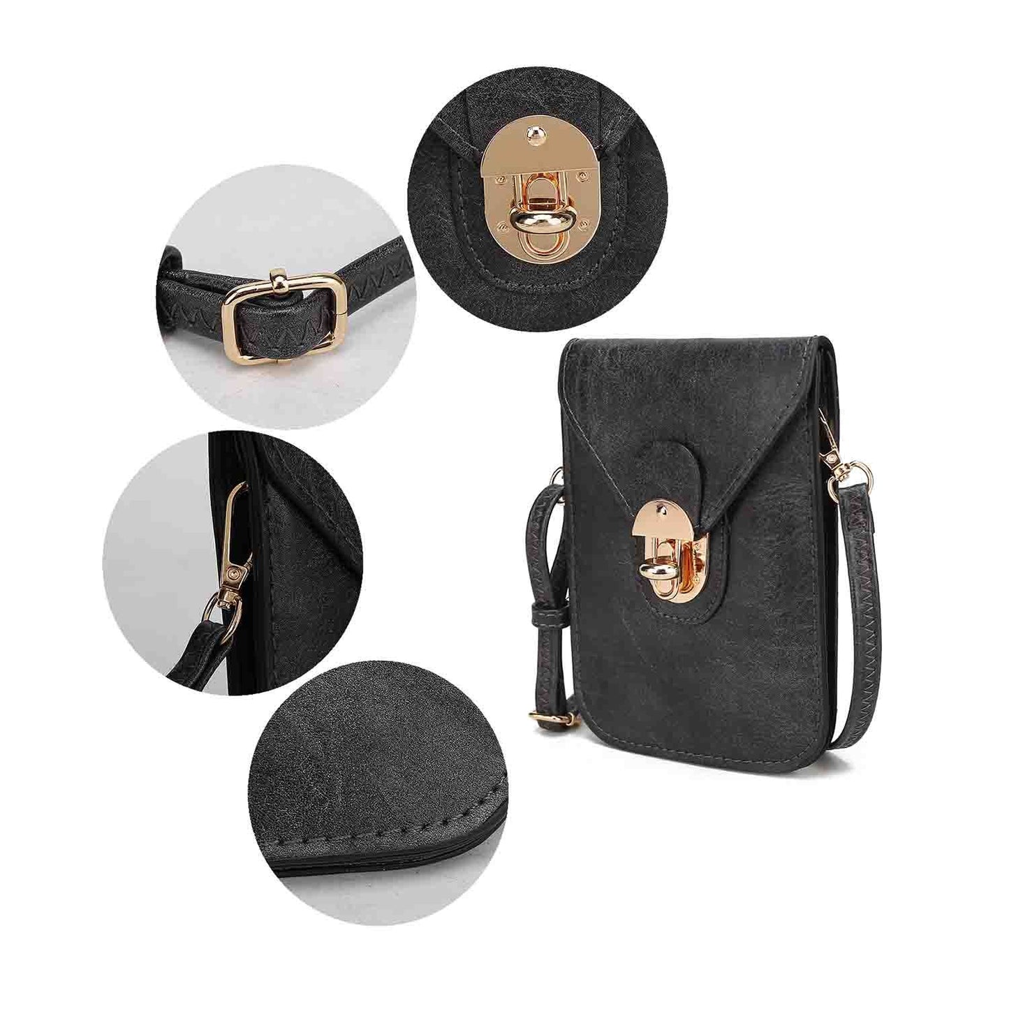 MKF Collection Kianna Medium Phone Crossbody Handbag by Mia K.