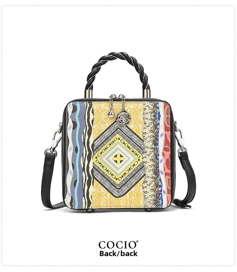 New bohemian style perfume bag niche design models handheld shoulder bag cross-border hot women's bags