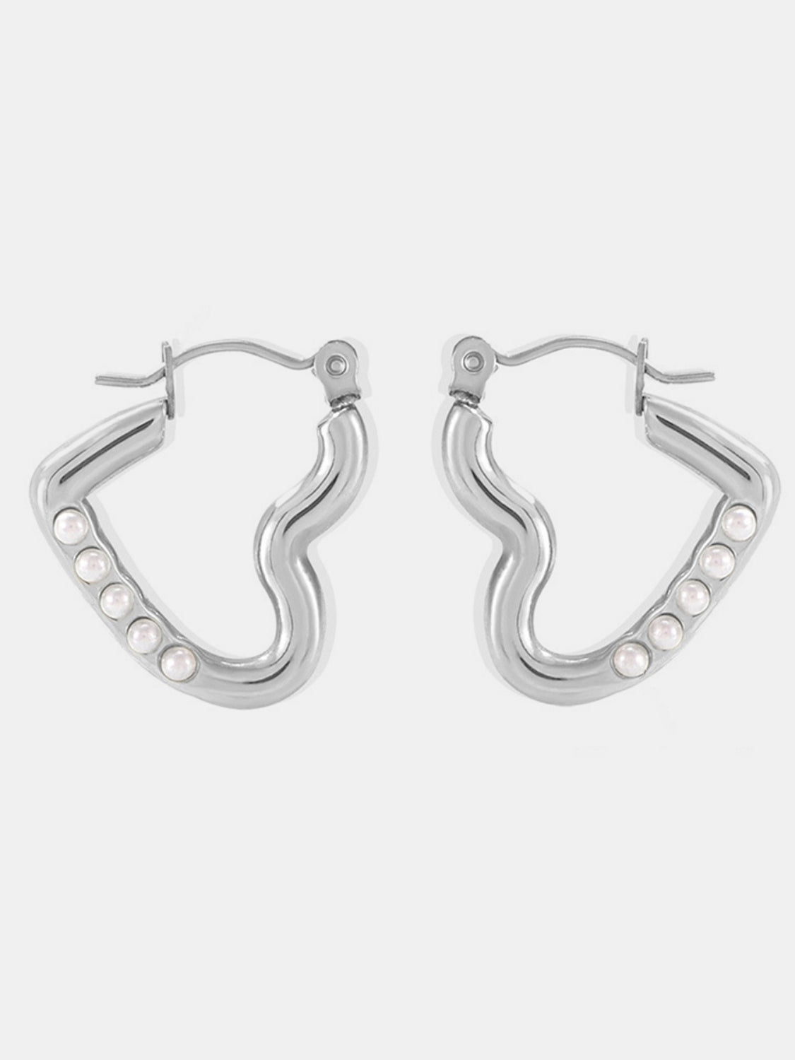 Stainless Steel Heart Earrings